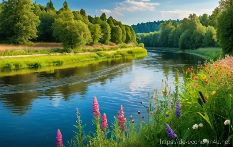 자연생태복원기사와 환경관리 업무의 연계 - **Prompt 1: Thriving Renatured River Landscape in Germany**
    A vibrant, sun-drenched landscape sc...